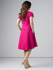 Elastīga lina kleita Lega SK160, rozā cena un informācija | Kleitas | 220.lv