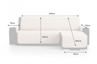 Защита Belmart для углового дивана Welur Anti-Slip 240 см цена и информация | Чехлы для мебели | 220.lv