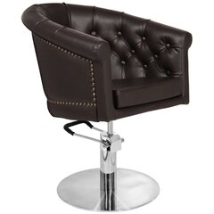 Profesionāls frizieru krēsls GABBIANO LONDON, brūns cena un informācija | Mēbeles skaistumkopšanas saloniem | 220.lv