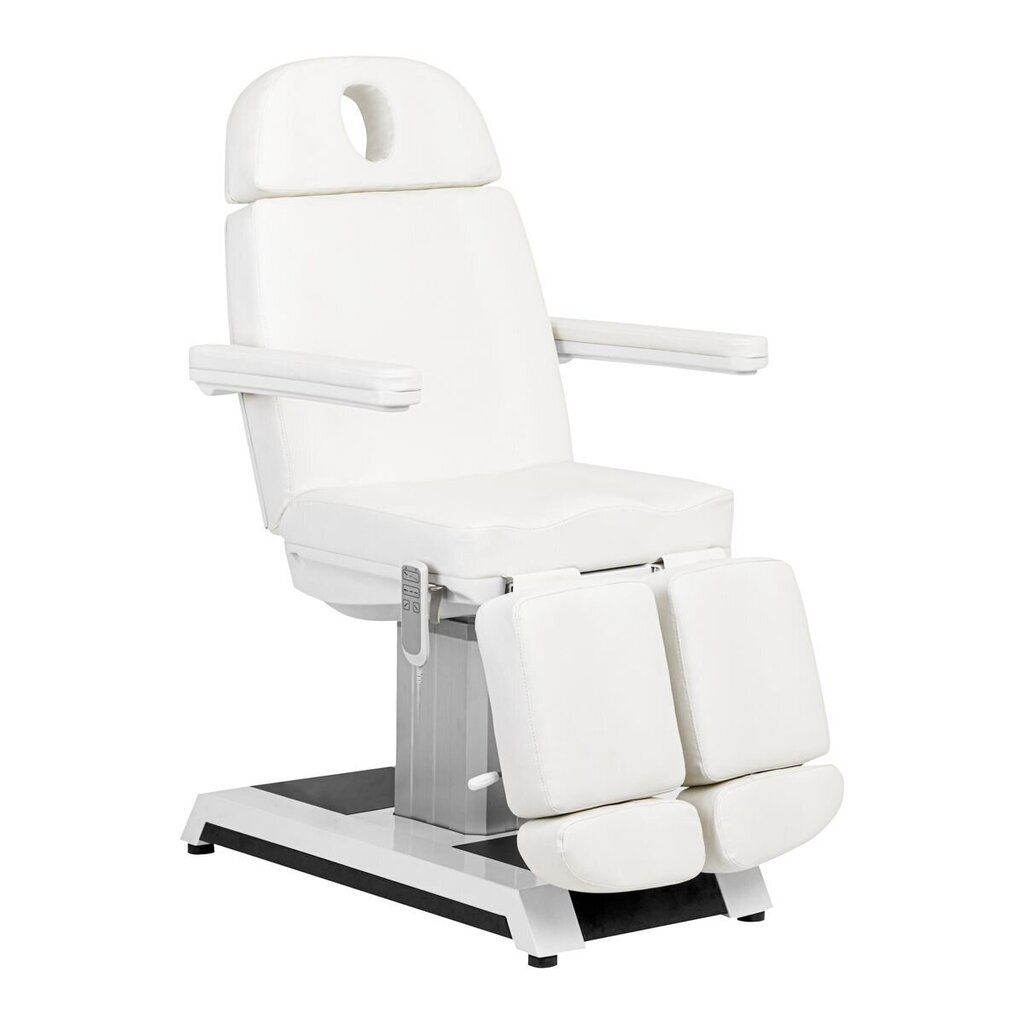 Profesionāls elektriskā pedikīra krēsls - solārijs W-16C (3 motori), balts цена и информация | Mēbeles skaistumkopšanas saloniem | 220.lv