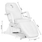 Profesionāls elektriskais skaistumkopšanas krēsls SOFT (1 motors), balts cena un informācija | Mēbeles skaistumkopšanas saloniem | 220.lv