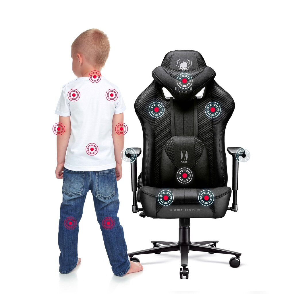 Diablo X-Player 2.0 Kids Size melns ergonomisks krēsls cena un informācija | Biroja krēsli | 220.lv