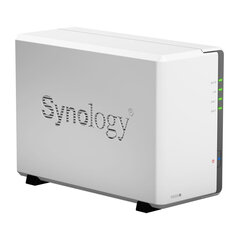 Tīkla glabātuve Synology DS220j Realtek RTD1296 64-Bit 512 MB DDR4 18,2 dB cena un informācija | Ārējie cietie diski | 220.lv