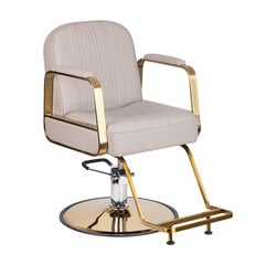 Профессиональное парикмахерское кресло GABBIANO ARCI, бежевого цвета с золотитыми деталями цена и информация | Мебель для салонов красоты | 220.lv