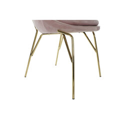 Обеденный стул DKD Home Decor Розовый Позолоченный Металл полиэстер (60 x 60 x 85 cm) цена и информация | Стулья для кухни и столовой | 220.lv