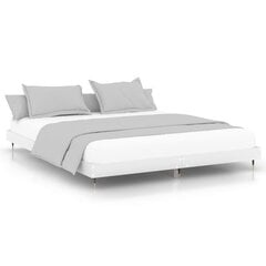 vidaXL gultas rāmis, balts, 180x200 cm, inženierijas koks цена и информация | Кровати | 220.lv