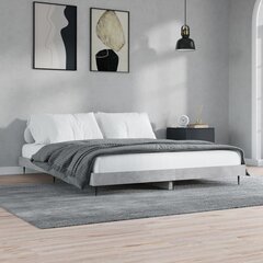 vidaXL gultas rāmis, betona pelēks, 140x200 cm, inženierijas koks цена и информация | Кровати | 220.lv
