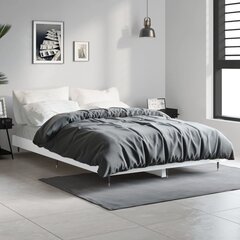 vidaXL gultas rāmis, balts, 120x190 cm, inženierijas koks cena un informācija | Gultas | 220.lv