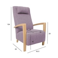 Кресло VENLA винтаж розовый цена и информация | Кресла в гостиную | 220.lv