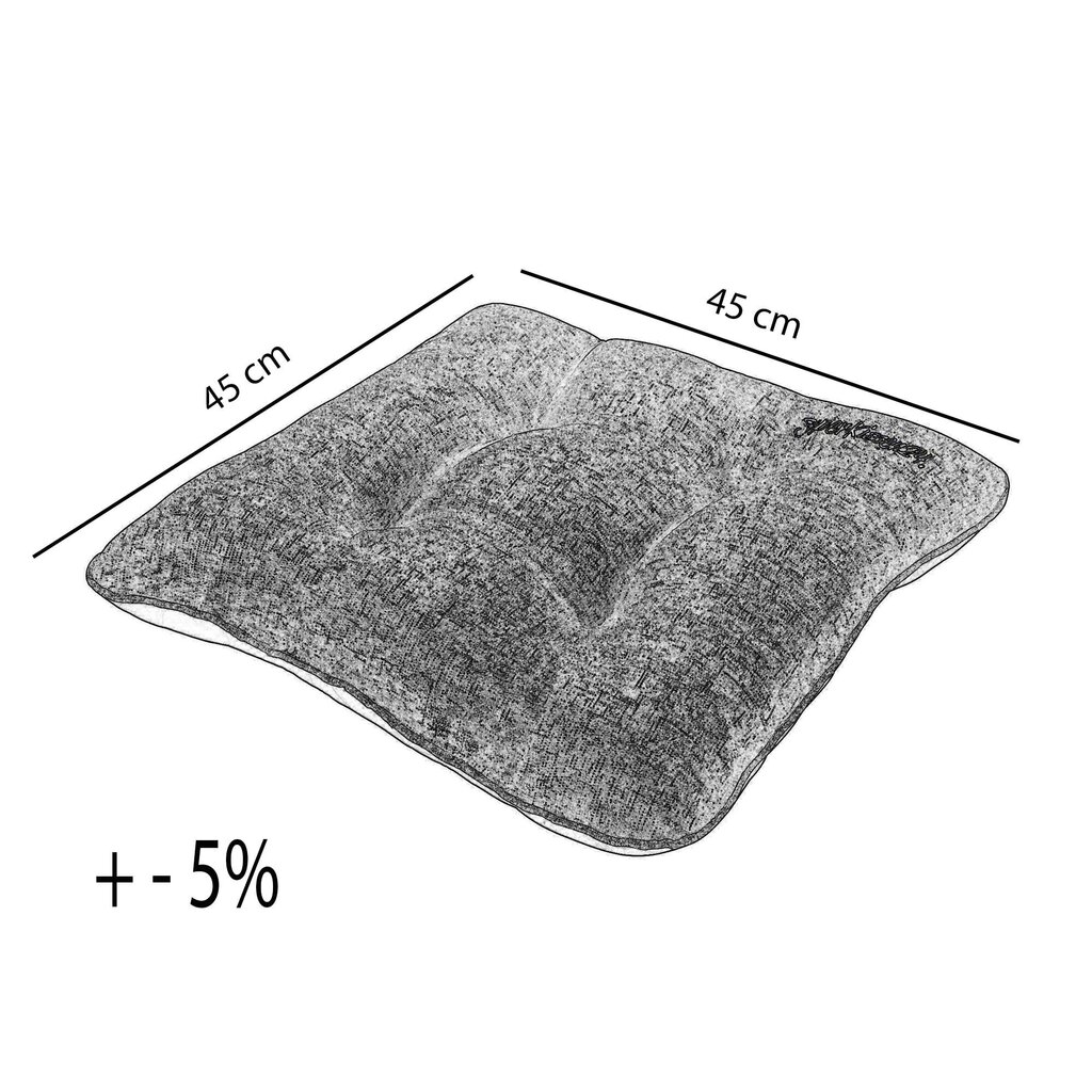 Dārza spilvens, SuperKissen24, lins, 6 gabali, 45x45 цена и информация | Krēslu paliktņi | 220.lv