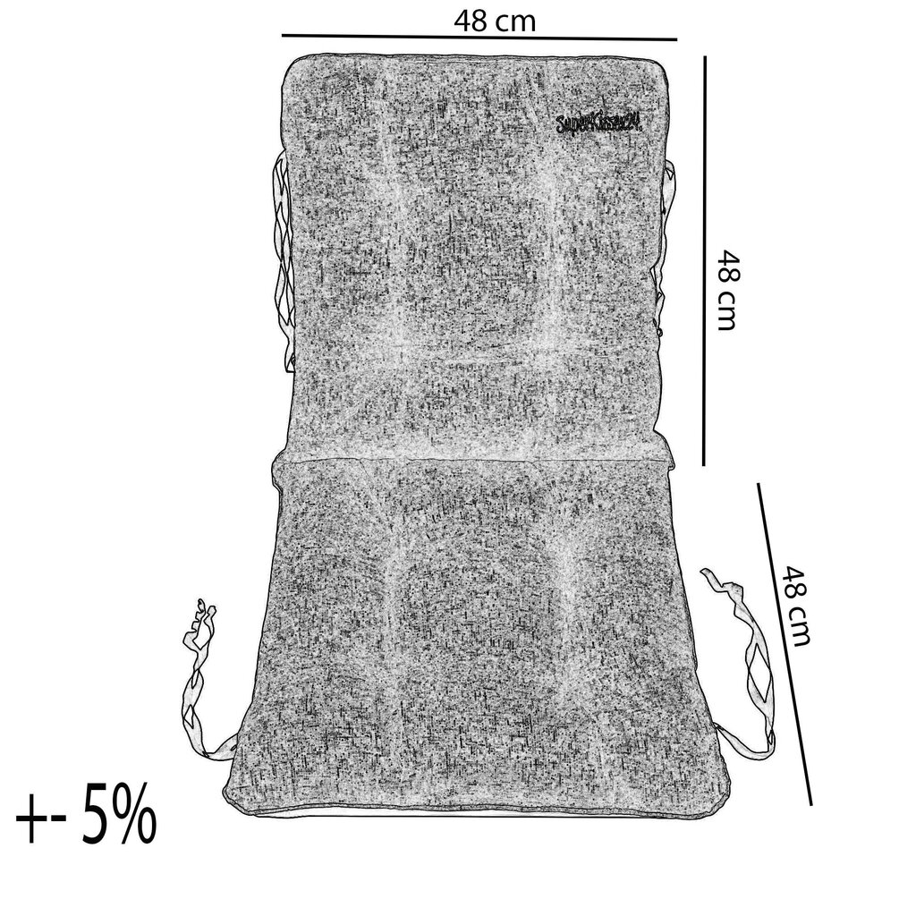 Dārza spilvens, SuperKissen24, lins, komplekts no 2 gab., 48x48x48 цена и информация | Krēslu paliktņi | 220.lv
