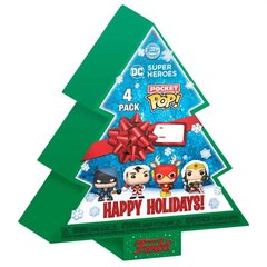 Pocket POP pack 4 skaitļi DC Comics Happy Holidays cena un informācija | Datorspēļu suvenīri | 220.lv