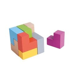 Jigsaw Puzzle spēle 3D koka kubs Can цена и информация | Настольные игры, головоломки | 220.lv