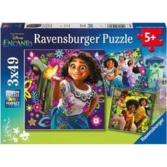 Disney Encanto puzle 3x49pcs cena un informācija | Puzles, 3D puzles | 220.lv