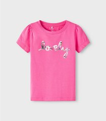 Детская футболка Name It 13219070*01, розовая цена и информация | Рубашки для девочек | 220.lv