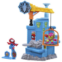 Hasbro Marvel: Отряд каскадеров - мини-игровой набор «Человек-паук против зеленого гоблина» (F7062) цена и информация | Конструктор автомобилей игрушки для мальчиков | 220.lv