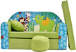 Izvelkamais bērnu dīvāns/gulta Welox Z16, zaļa cena un informācija | Sēžammaisi, klubkrēsli, pufi bērniem | 220.lv