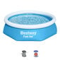 Baseins 244x61cm, Bestway Fast Set, ar filtru цена и информация | Baseini | 220.lv