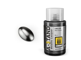 Краска Ammo Mig A-Stand Black Chrome 2322, 30 мл цена и информация | Принадлежности для рисования, лепки | 220.lv