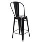 Hocker "Paris Black" krēsls 66cm цена и информация | Virtuves un ēdamistabas krēsli | 220.lv