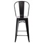 Hocker "Paris Black" krēsls 66cm cena un informācija | Virtuves un ēdamistabas krēsli | 220.lv