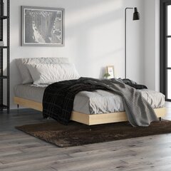 vidaXL gultas rāmis, ozolkoka krāsā, 90x190 cm, inženierijas koks цена и информация | Кровати | 220.lv