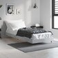 vidaXL gultas rāmis, betona pelēks, 75x190 cm, inženierijas koks cena un informācija | Gultas | 220.lv