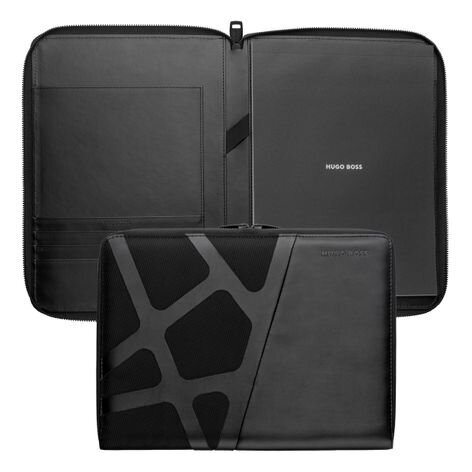 Konferences mape rāvējslēdzējs A4 Craft Black HUGO BOSS cena un informācija | Biznesa dāvanas | 220.lv