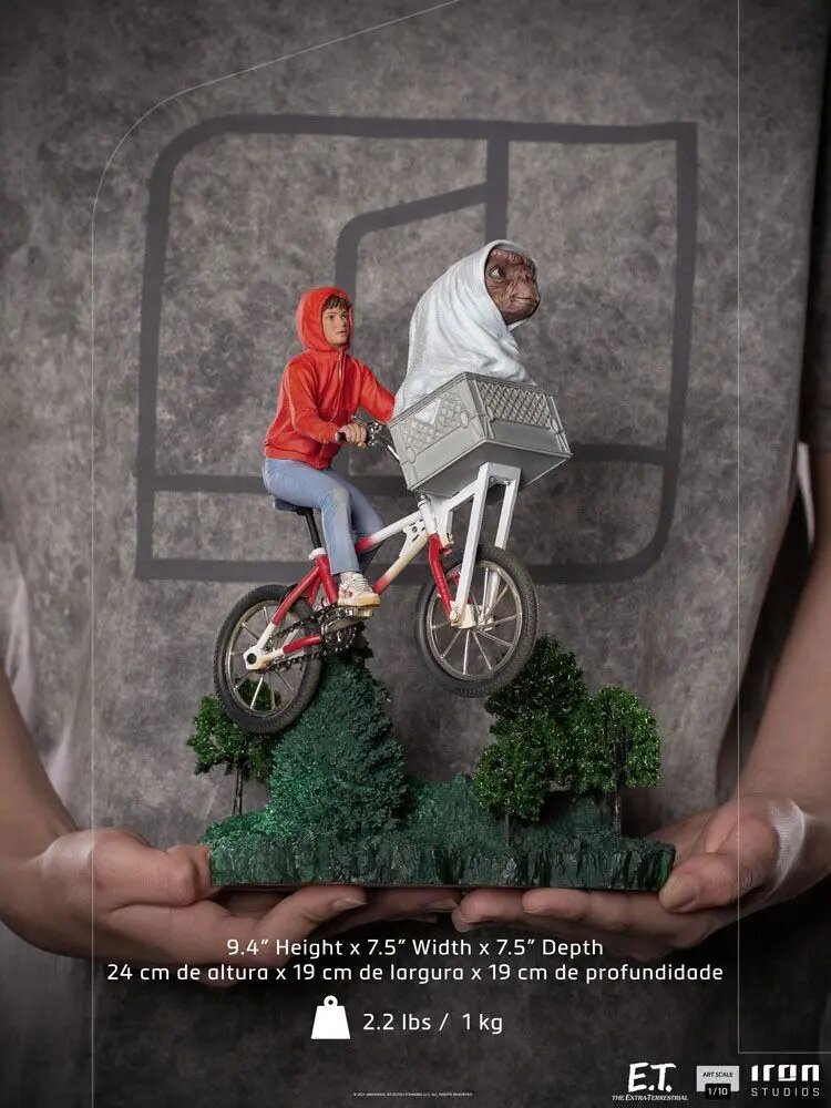 E.T. nežemiško 1/10 E.T. & Elliot 24 cm cena un informācija | Datorspēļu suvenīri | 220.lv