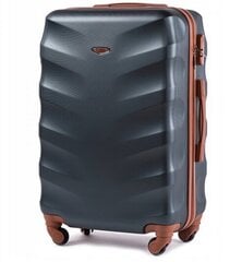 Маленький чемодан Wings BS402 S + дорожный кейс, синий цена и информация | Чемоданы, дорожные сумки | 220.lv