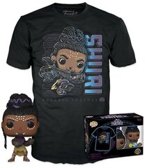 Funko pop! Tees (pieaugušo): Marvel Black Panther - Shuri (spīd tumsā) Bobble-Head Vinila figūra T-krekls (M) цена и информация | Атрибутика для игроков | 220.lv