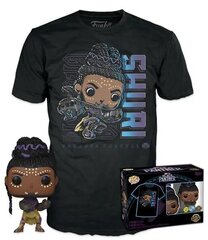 Funko pop! Tees (pieaugušo): Marvel Black Panther - Shuri (spīd tumsā) Bobble-Head vinila figūra T-krekls (L) cena un informācija | Rotaļlietas zēniem | 220.lv