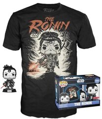 Funko pop! Tee (pieaugušo): Disney Star Wars Vīzijas - Ronin (Special Edition) Bobble-Head Vinila attēls un T-krekls (L) cena un informācija | Datorspēļu suvenīri | 220.lv