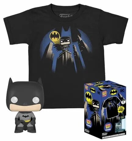 Funko kabatas pop! Tee (bērns): DC - Batman (Special Edition) Vinila attēls T-krekls (XL) cena un informācija | Datorspēļu suvenīri | 220.lv