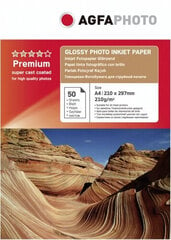 Agfaphoto photo paper A4 Photo Glossy 210g 50 sheets цена и информация | Канцелярия | 220.lv