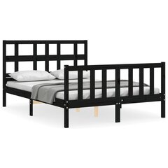 Каркас для кровати, 120x200 см, черный цена и информация | Кровати | 220.lv