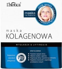 Kolagēna maska ​​- Jaunības avots Lbiotica, 23 ml цена и информация | Маски для лица, патчи для глаз | 220.lv