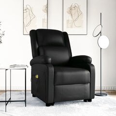 Masāžas krēsls vidaXL, 70x93x98 cm, melns цена и информация | Кресла в гостиную | 220.lv