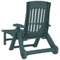 Salokāms sauļošanās zvilnis ar riteņiem vidaXL, 160x71x101 cm, zaļš cena un informācija | Sauļošanās krēsli | 220.lv