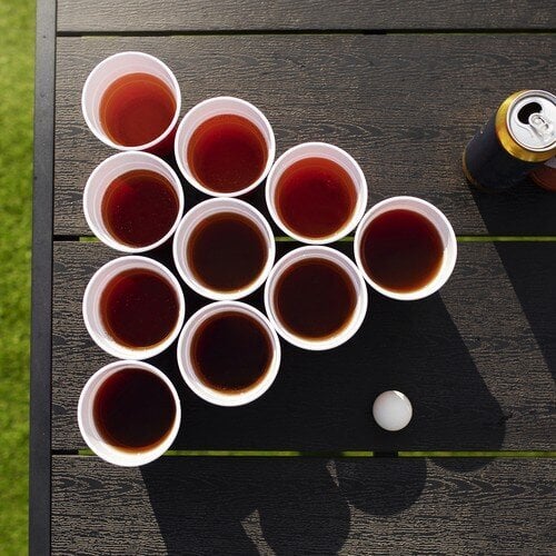 Beer Pong Game - 50 tases cena un informācija | Ballītēm un svētkiem | 220.lv