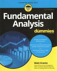 Fundamental Analysis For Dummies 3rd edition цена и информация | Книги по экономике | 220.lv