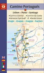 Camino Portugues Maps: Lisbon - Porto - Santiago / Camino Central, Camino de la Costa, Variente Espiritual & Senda Litoral 2023-2024 edition цена и информация | Путеводители, путешествия | 220.lv