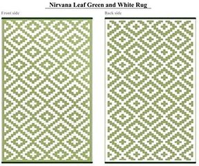 Green Decore ковёр, 90x150 см, зелёный/белый цена и информация | Коврики | 220.lv