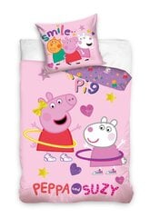 Bērnu gultasveļas komplekts Peppa Pig, 100x135, 2 daļas cena un informācija | Bērnu gultas veļa | 220.lv