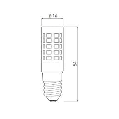 Светодиодная лампа GTV E14 3000K, 3.5Вт, AC220-240В, 360°, 350лм LD-E14P35WE-30 цена и информация | Лампочки | 220.lv