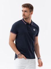 Tumši zils polo krekls Karol V5 S1635-51467-XXL цена и информация | Мужские футболки | 220.lv