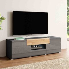 ТВ столик Hakano Ballade, серый/коричневый цвет цена и информация | Тумбы под телевизор | 220.lv