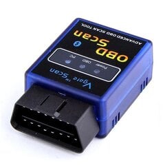 OBDII (OBD2) Bluetooth adapteris automašīnas diagnostikas kompjūtera pievienošanai v.2.1 (Android tikai) cena un informācija | Auto piederumi | 220.lv