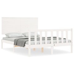 Каркас для кровати, 140x200 см, белый цена и информация | Кровати | 220.lv