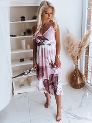 Balta sieviešu kleita ar rozā puķēm "Ladybird" EY1820-47704-L cena un informācija | Kleitas | 220.lv